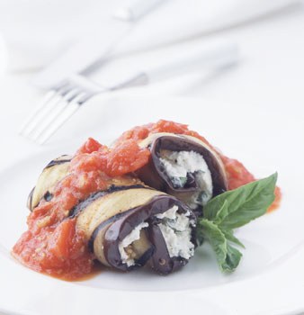 Recipe Corner: Eggplant Rolls with Spicy Tomato Sauce