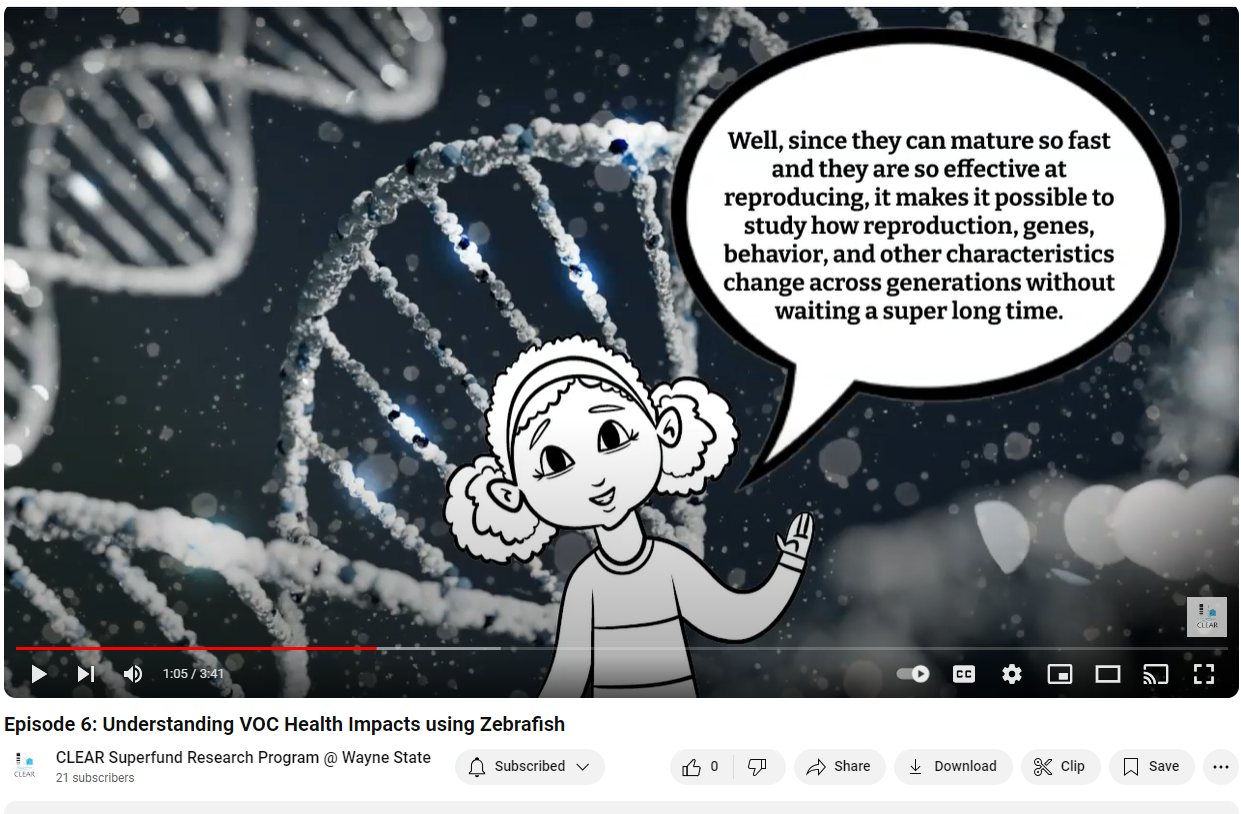 New sci-com animation videos on YouTube in partnership with undergraduate students