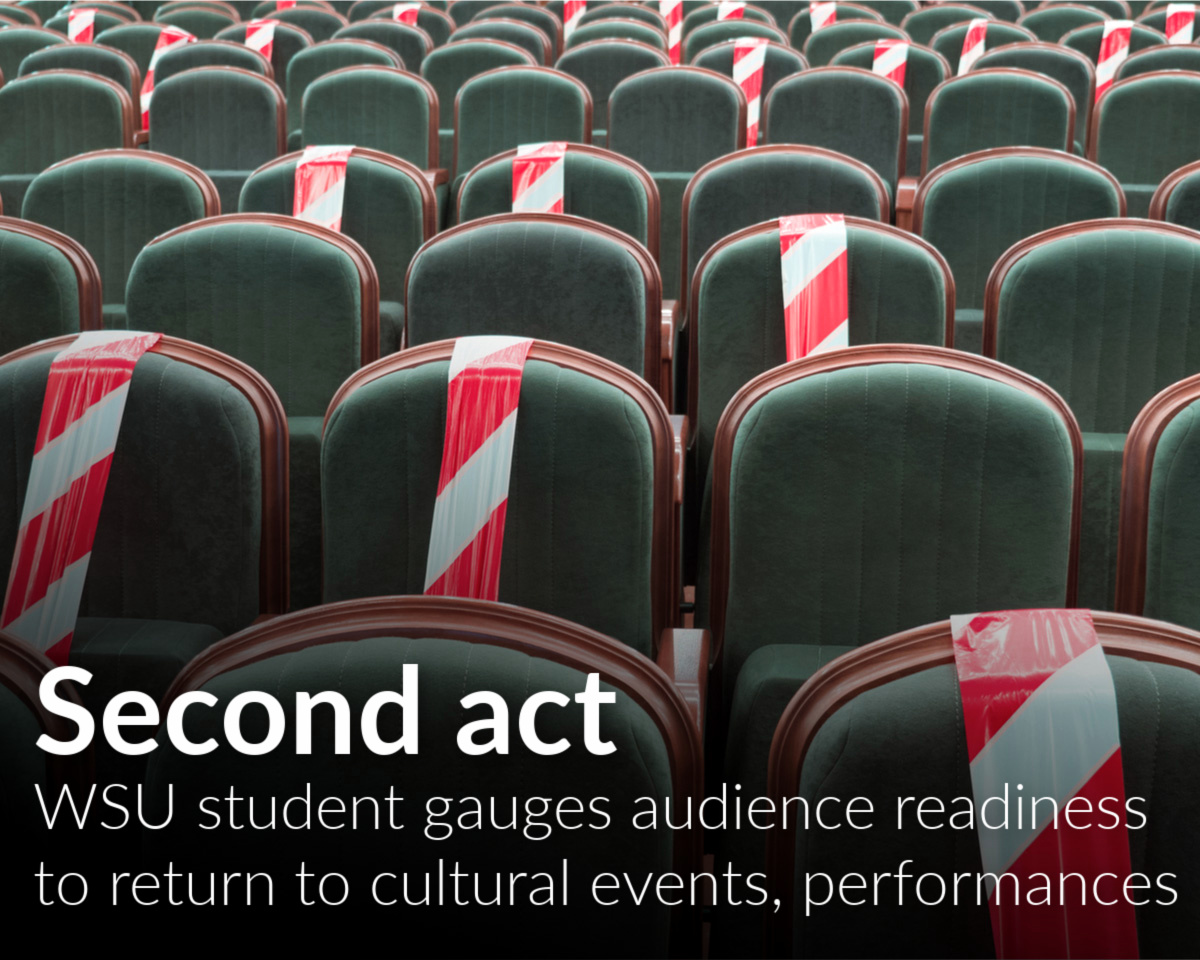 Theatre management student works on study to help theatres, art centers and cultural organizations understand audience readiness to return