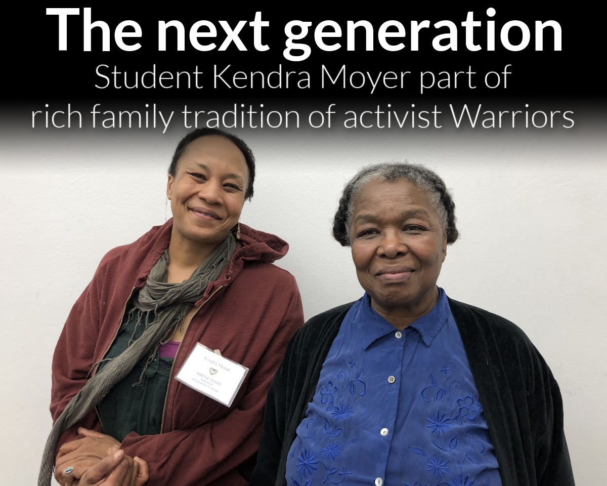 Student Kendra Moyer has deep roots at Wayne State