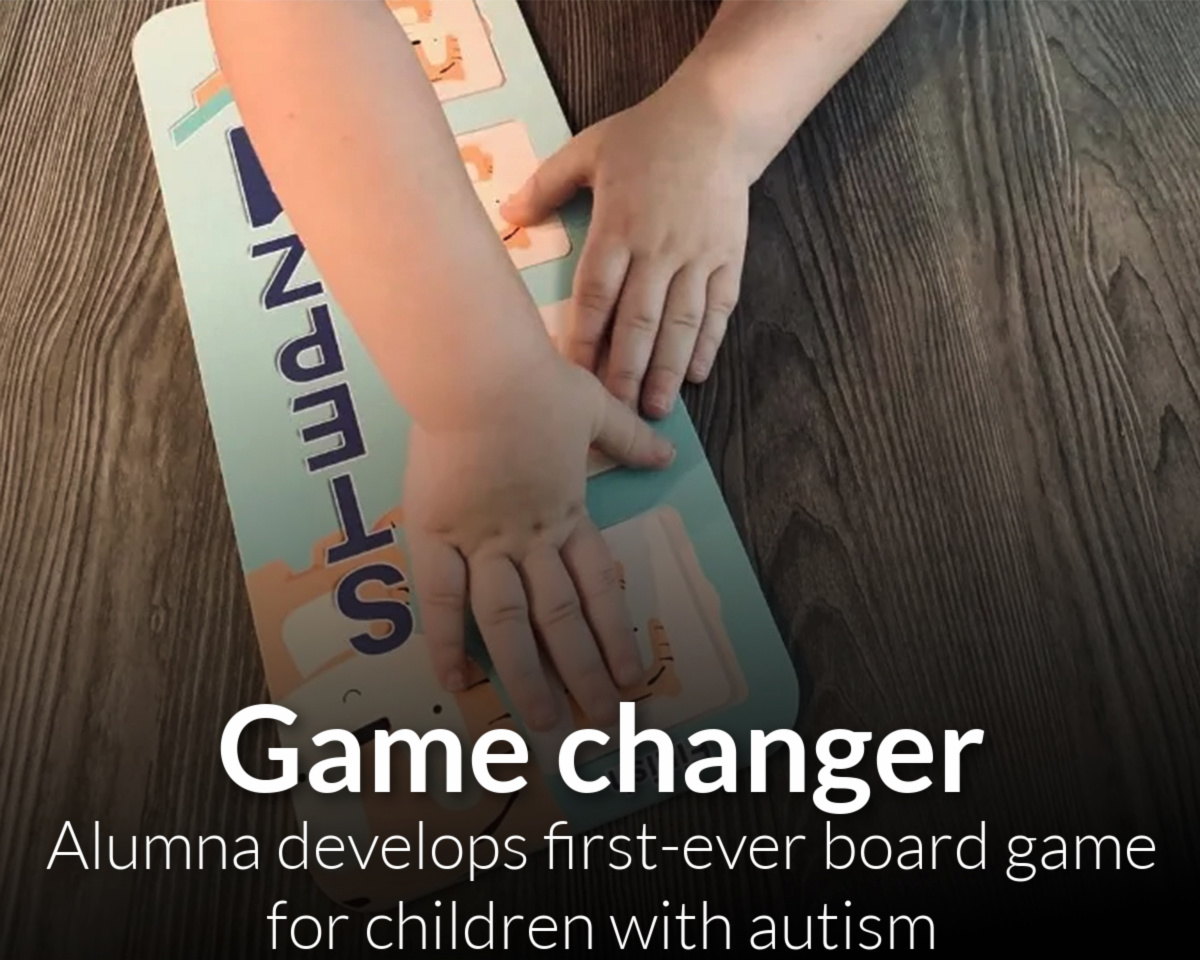 Alumna invents first board game for those with autism