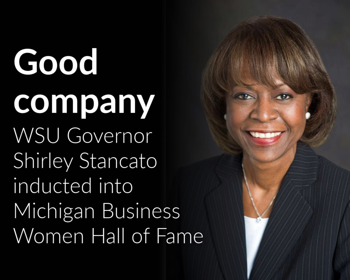 Board of Governor Shirley Stancato inducted into Michigan Business Women Hall of Fame