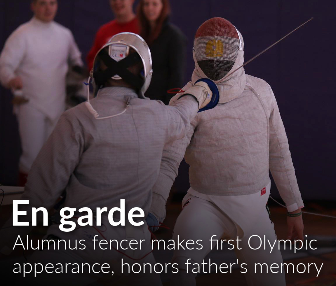 Alumnus fencer makes first Olympic appearance, honors father's memory