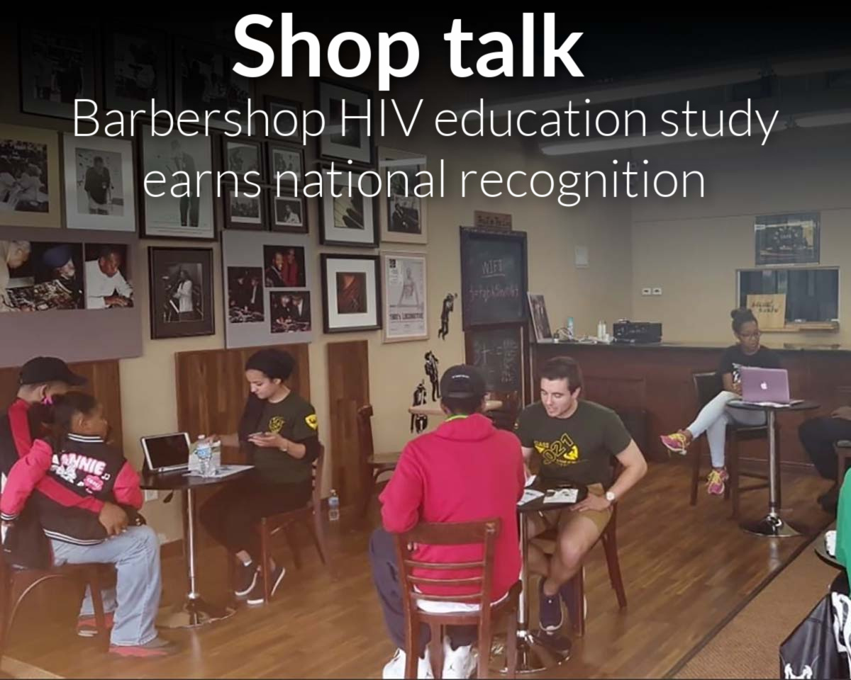 Barbershop HIV education study earns national NMA recognition