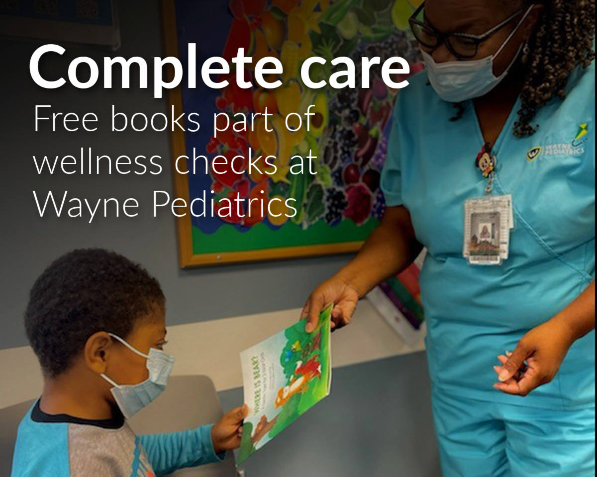 Free books part of wellness checks at Wayne Pediatrics  