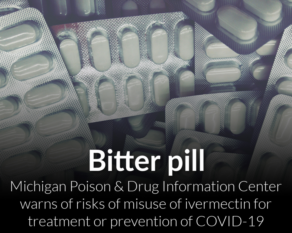Poison control center warns against using ivercemtrin to treat COVID-19