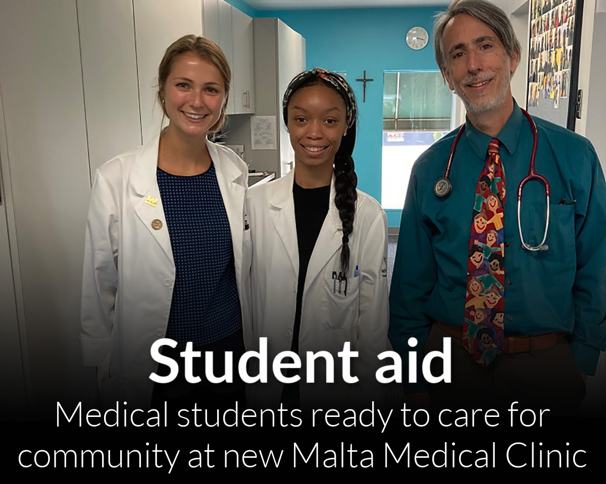 Medical students ready to provide care to community at new Malta Medical Clinic