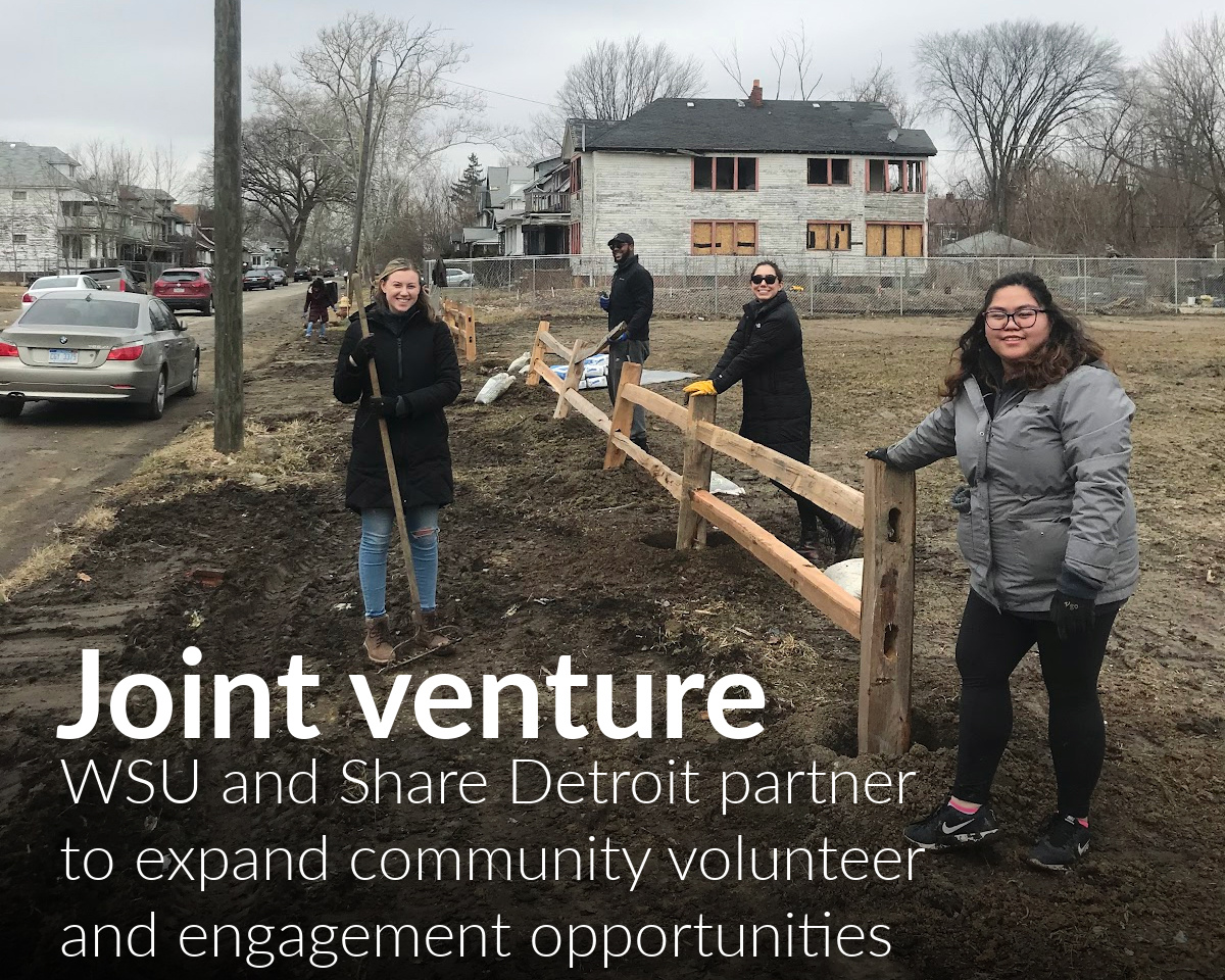 Wayne State and Share Detroit partner to expand community volunteer, engagement opportunities