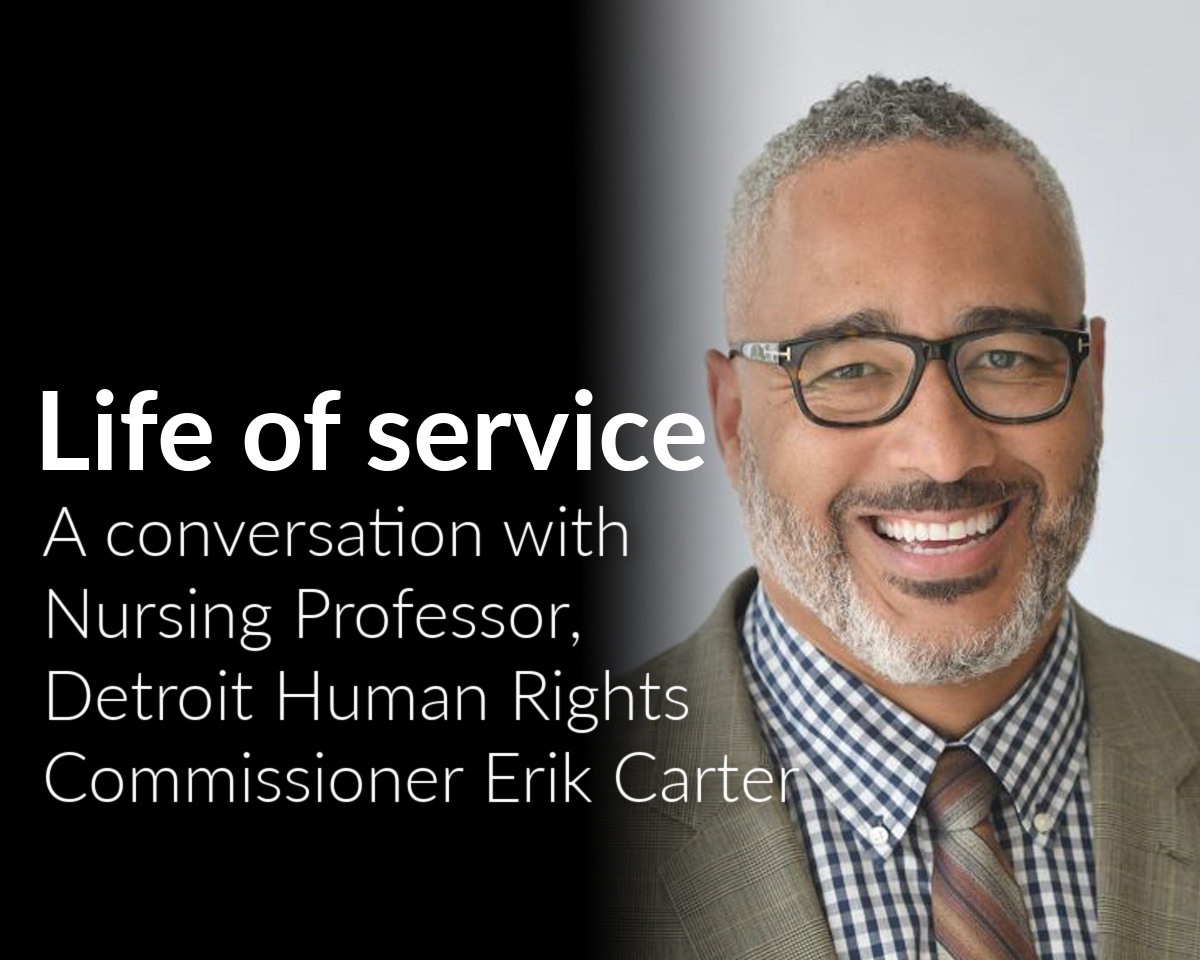 A conversation with Erik Carter, nursing professor and Detroit human rights commissioner