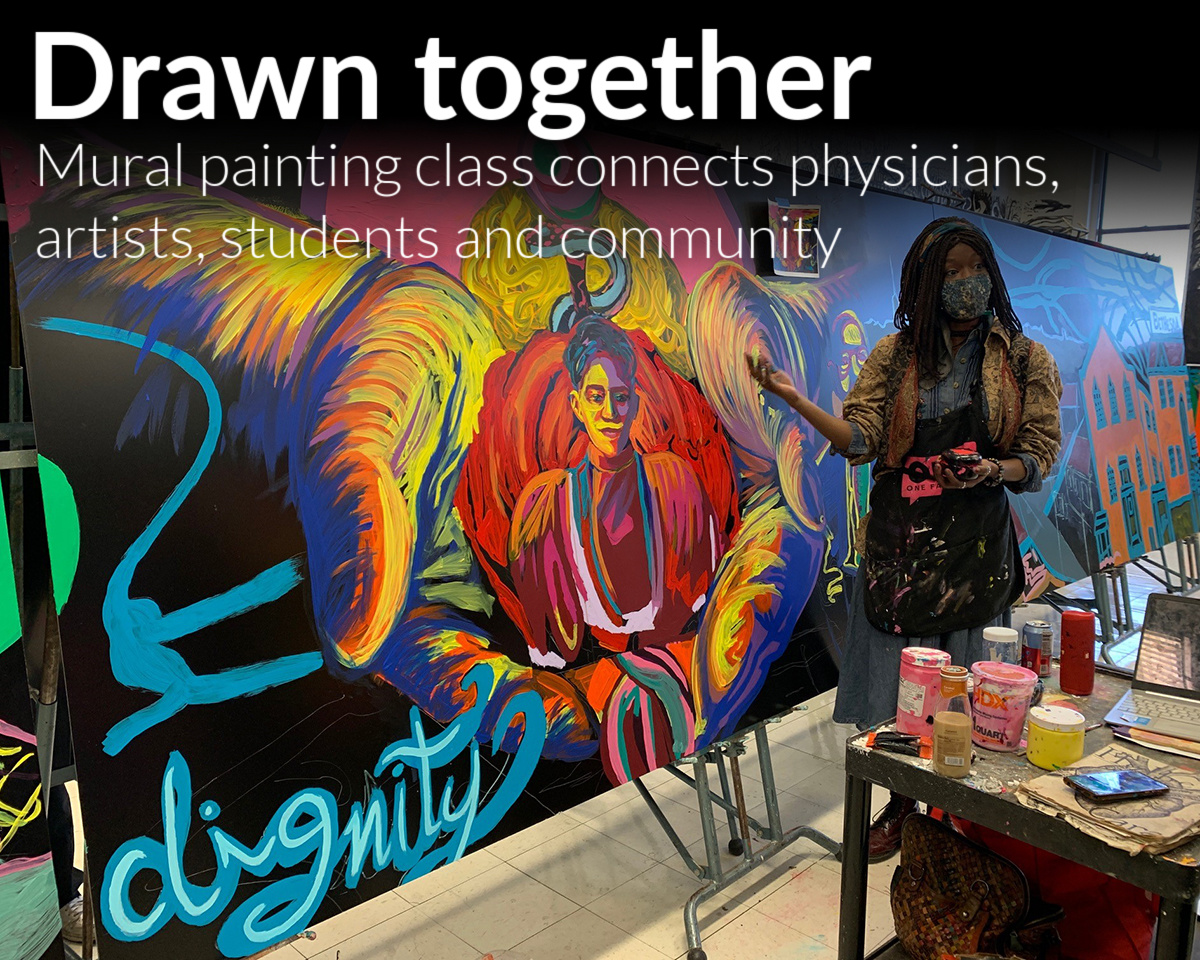 Mural painting class brings together art, medicine and the humanities at WSU