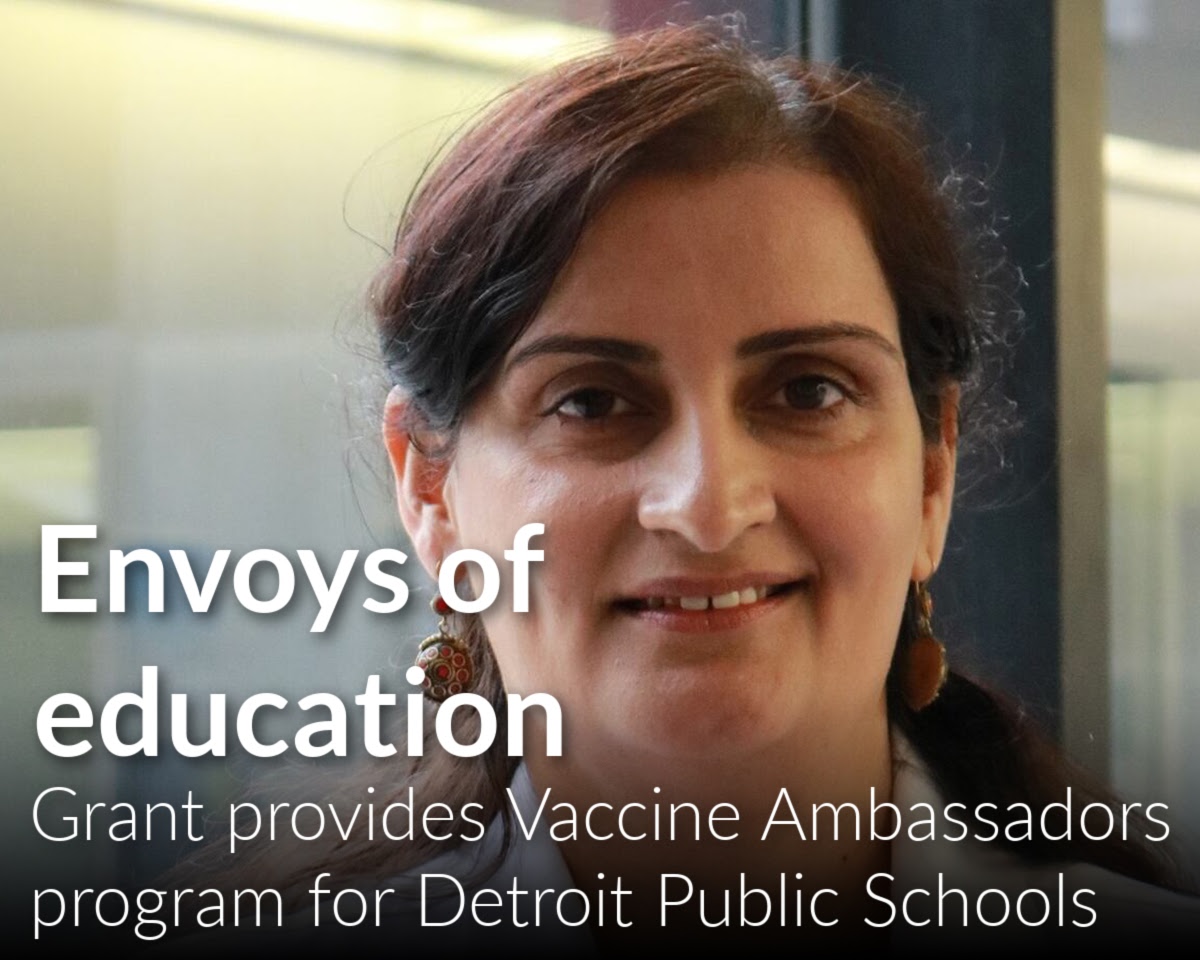 Grant will provide Vaccine Ambassadors program for Detroit Public Schools