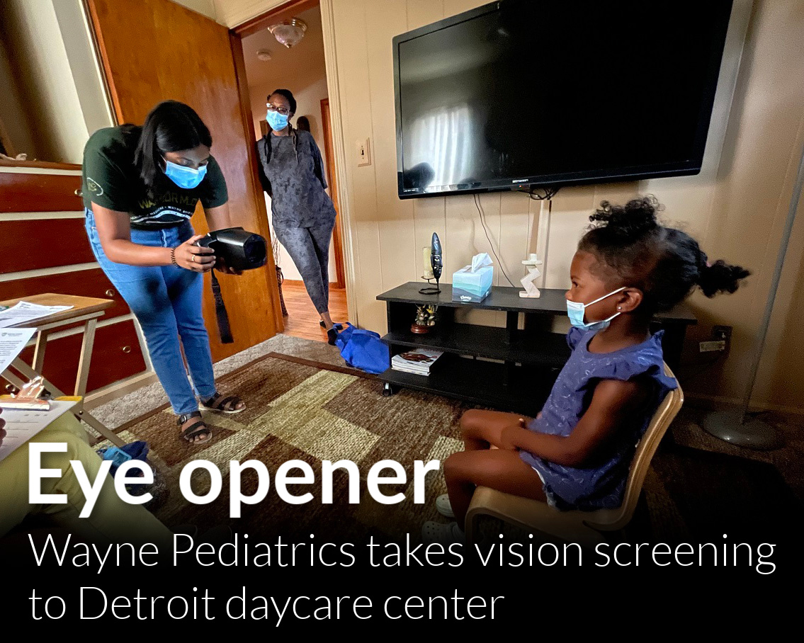 Wayne Peds takes vision screening to local daycare center