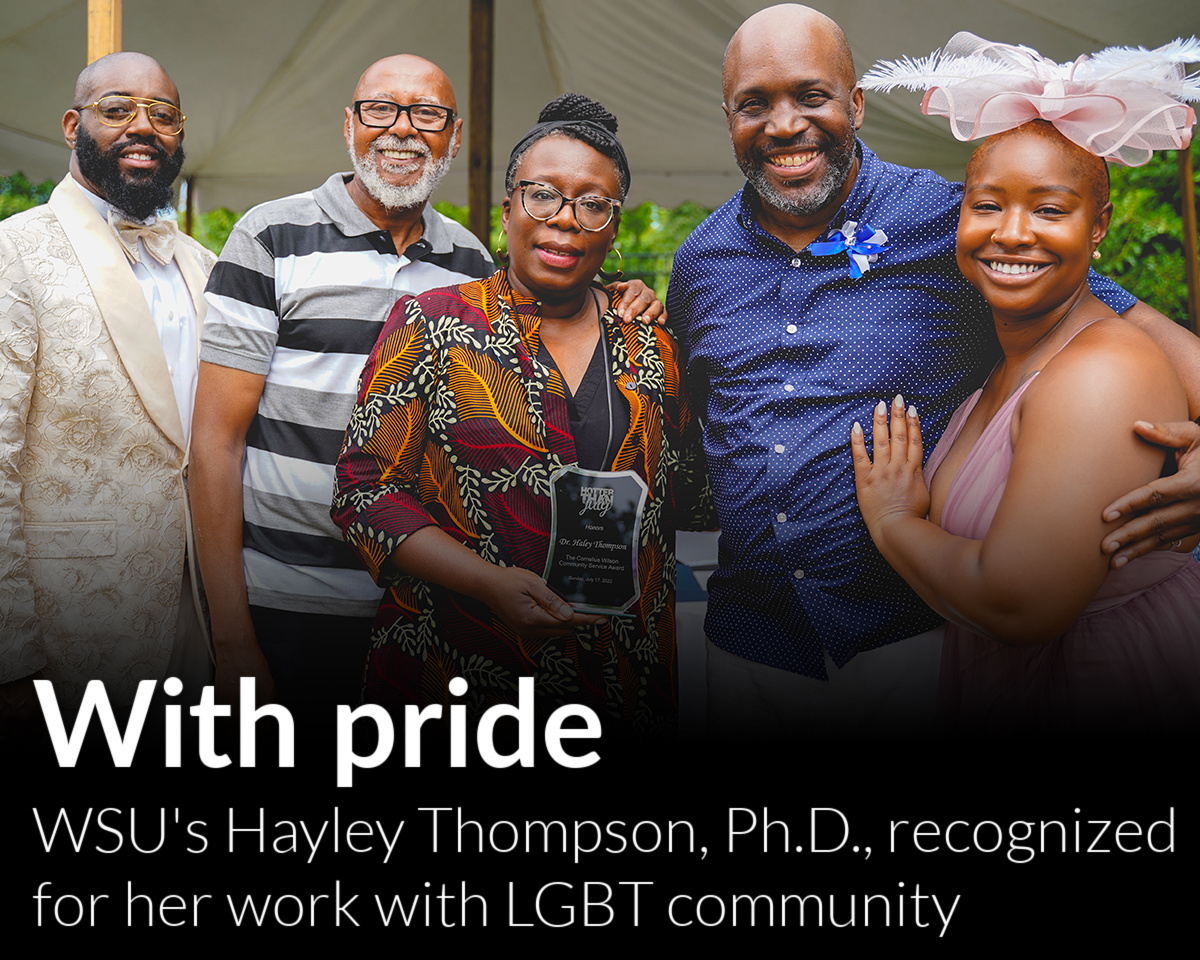 Hayley Thompson, Ph.D., recognized for her work with LGBT community