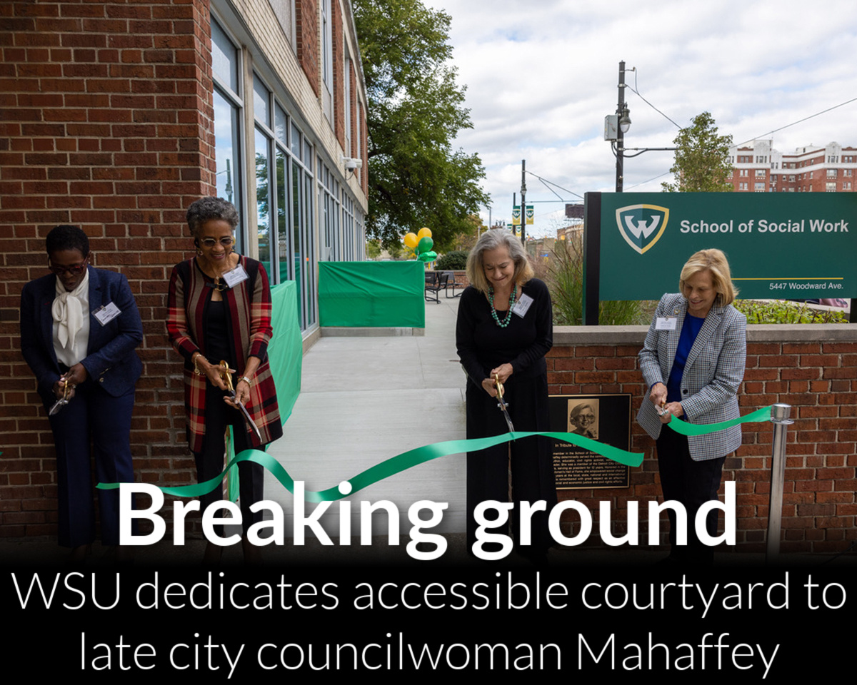 School of Social Work dedicates accessible courtyard to disability advocate and social justice trailblazer Maryann Mahaffey