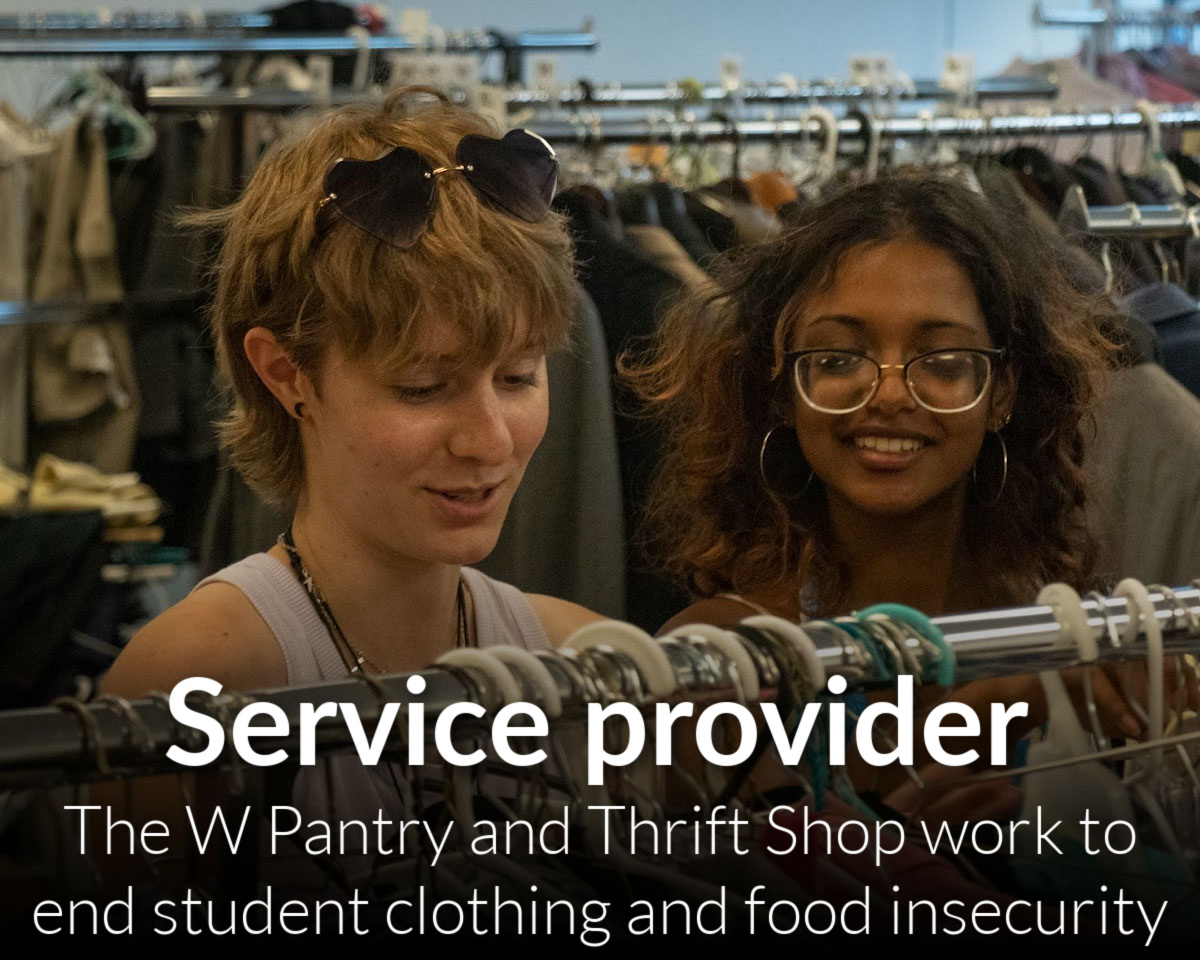 The W Pantry and Thrift Shop working to end student clothing and food insecurity