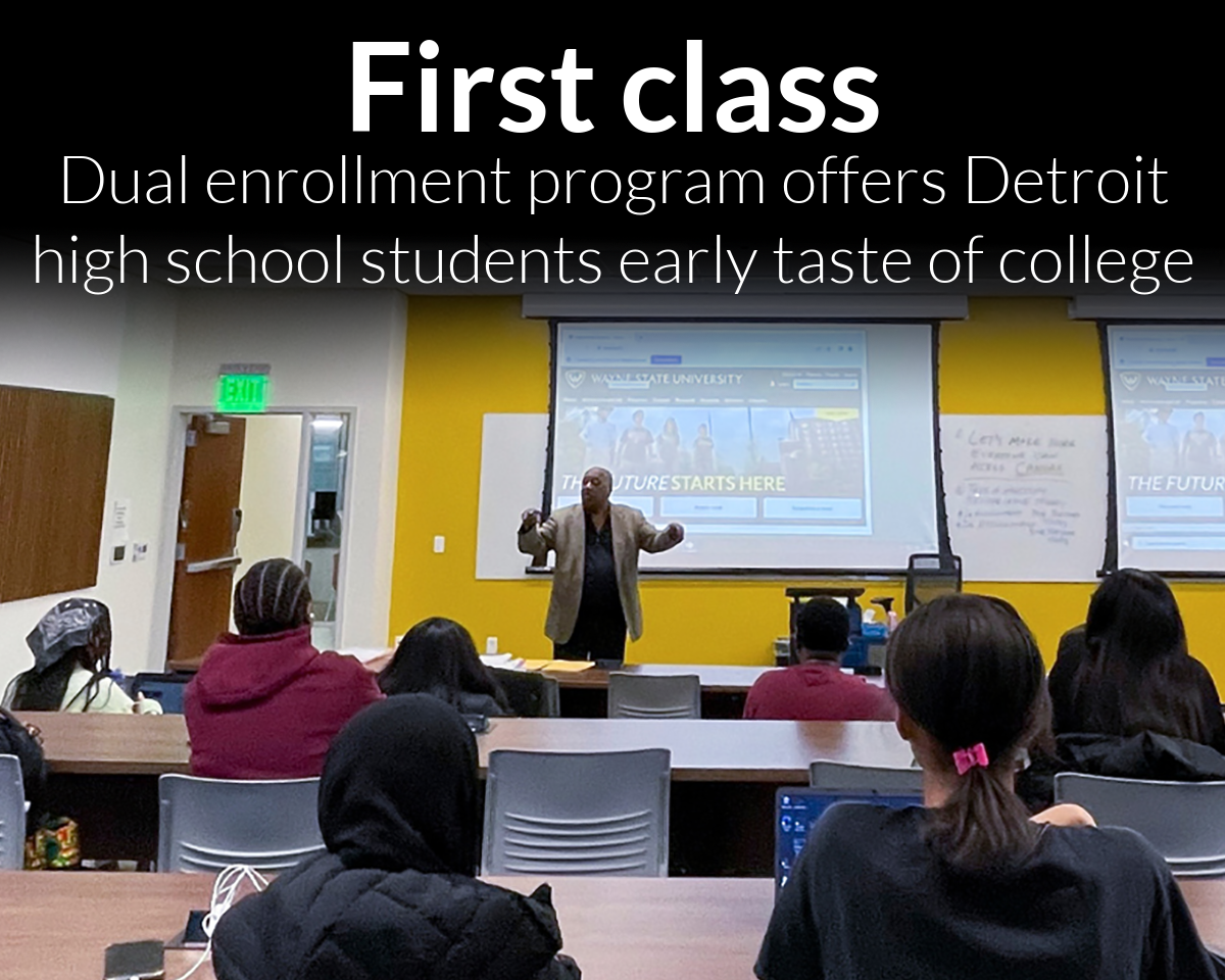 Ilitch School launches dual enrollment partnership with two Detroit high schools
