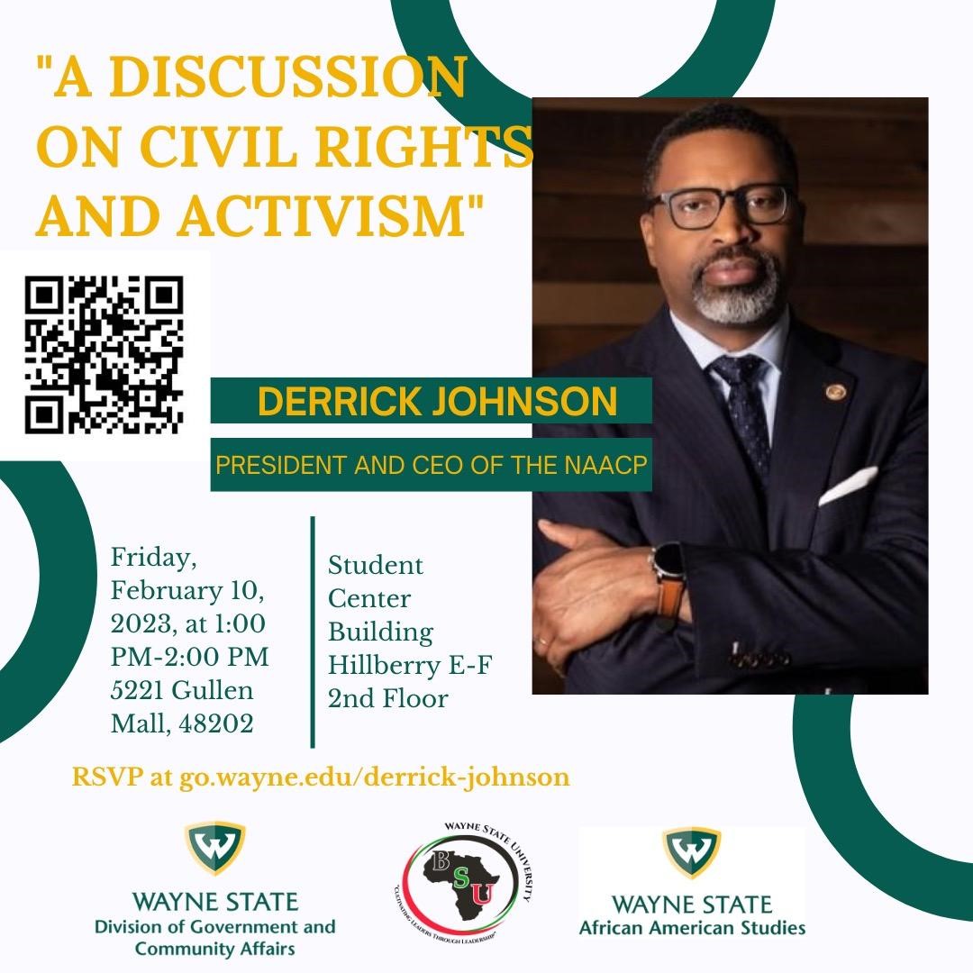 Derrick Johnson, NAACP CEO and president, leads "A Discussion on Civil Rights and Activism"