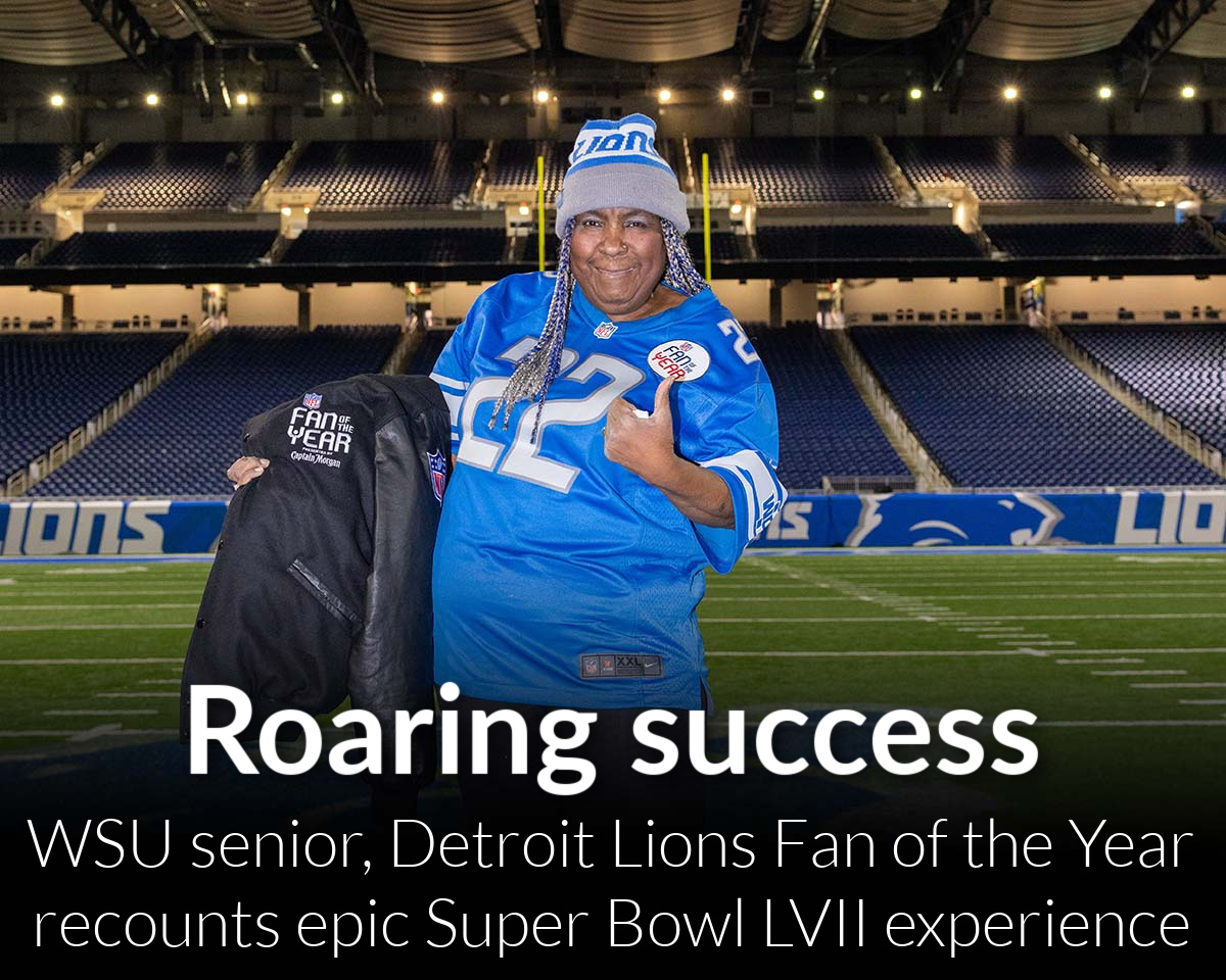 2022 Detroit Lions Fan of the Year, WSU student recounts epic Super Bowl LVII experience