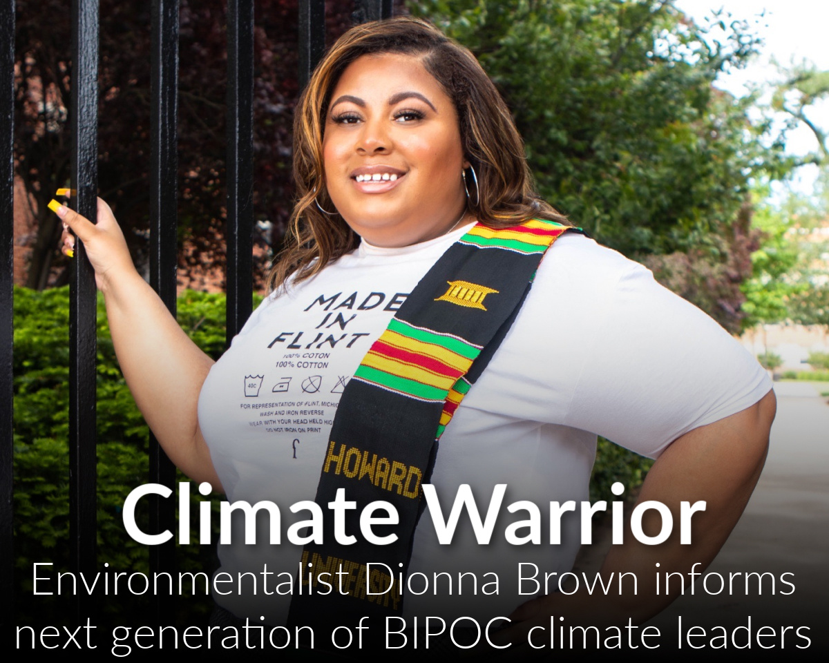 Environmental activist Dionna Brown informs the next generation of BIOPIC climate leaders