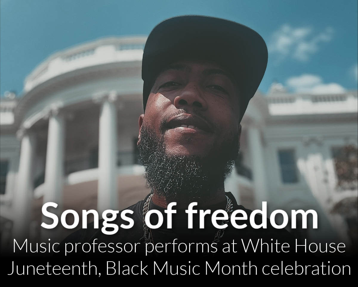 WSU music professor performs on White House lawn during Juneteenth, Black Music Month celebration