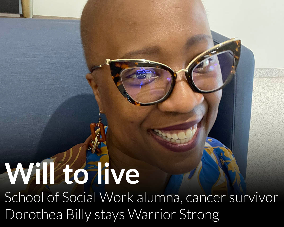 School of Social Work grad and cancer survivor stays Warrior Strong