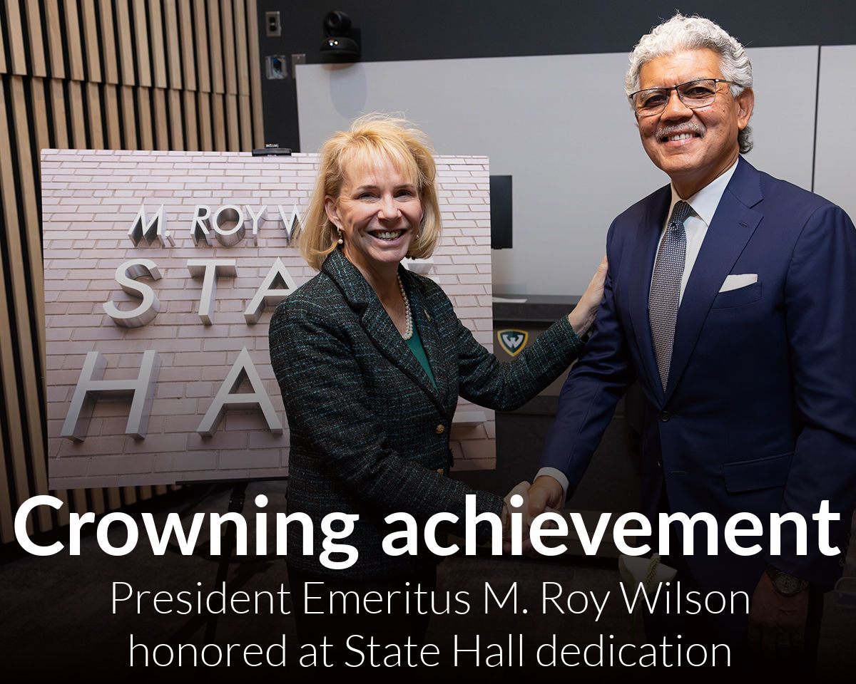 President Emeritus Wilson honored at State Hall dedication