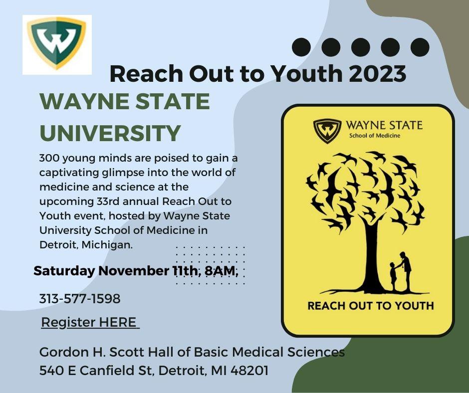 Wayne State University School of Medicine 2023 Reach Out To Youth