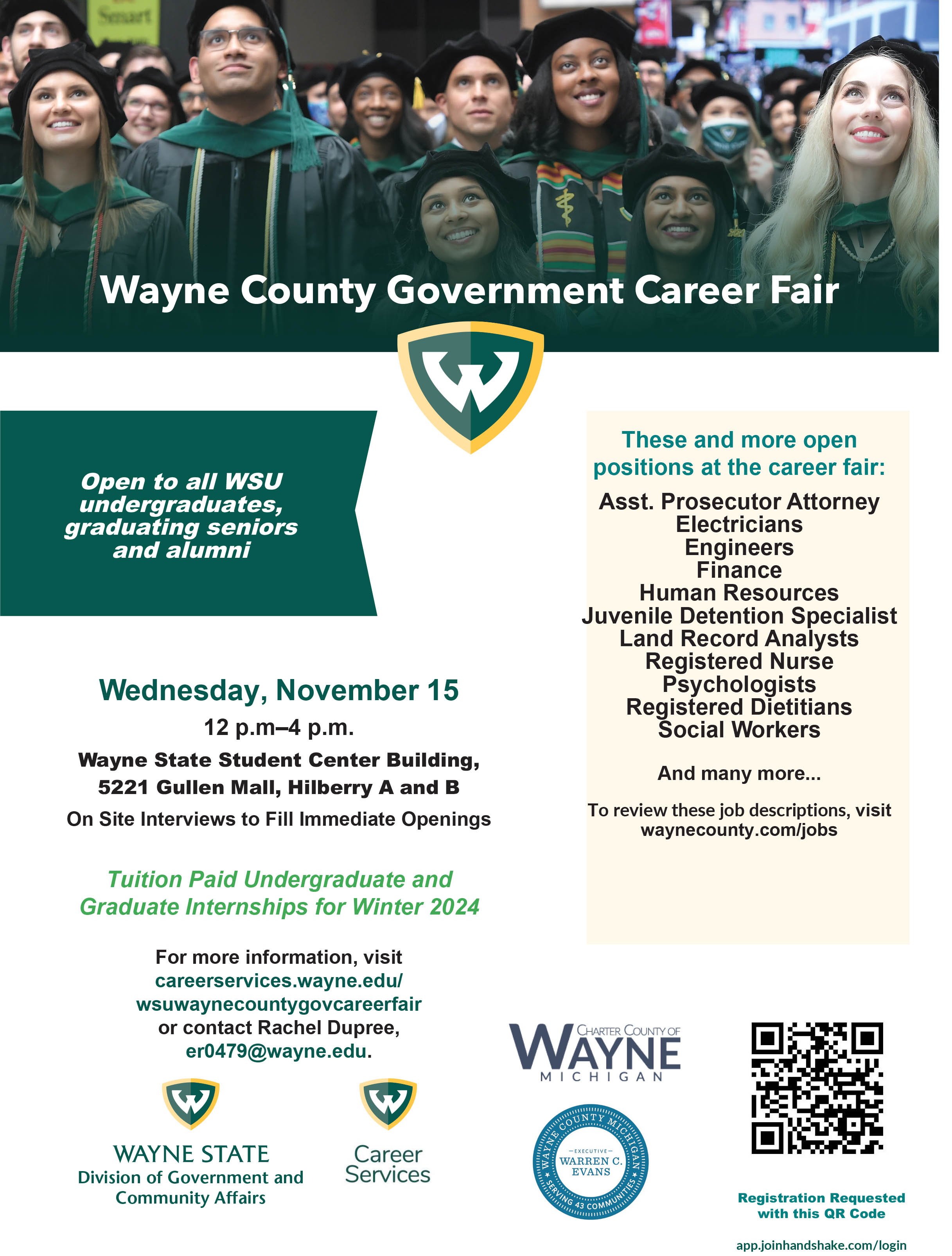 Wayne County Government Career Fair at WSU