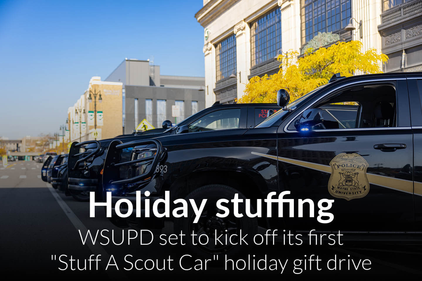 WSUPD to kick off Stuff A Scout Car holiday gift drive next week