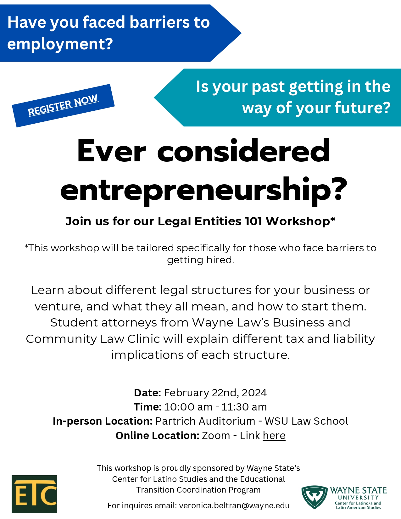 Inclusive Entrepreneurship: Legal Entities 101 Workshop