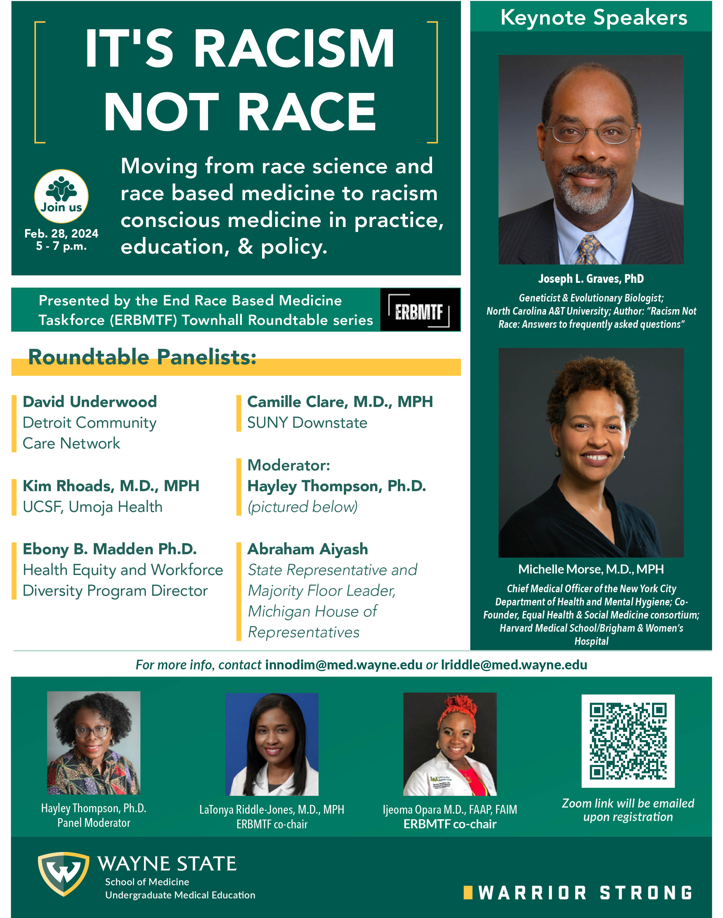 “It’s Racism Not Race” panel discussion