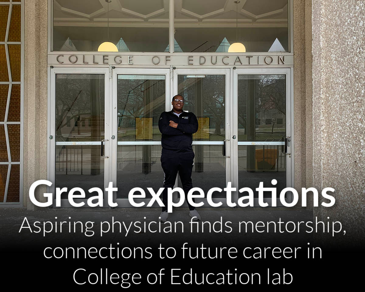 Aspiring physician finds mentorship and connections to future career as a student researcher in College of Education’s exercise physiology lab