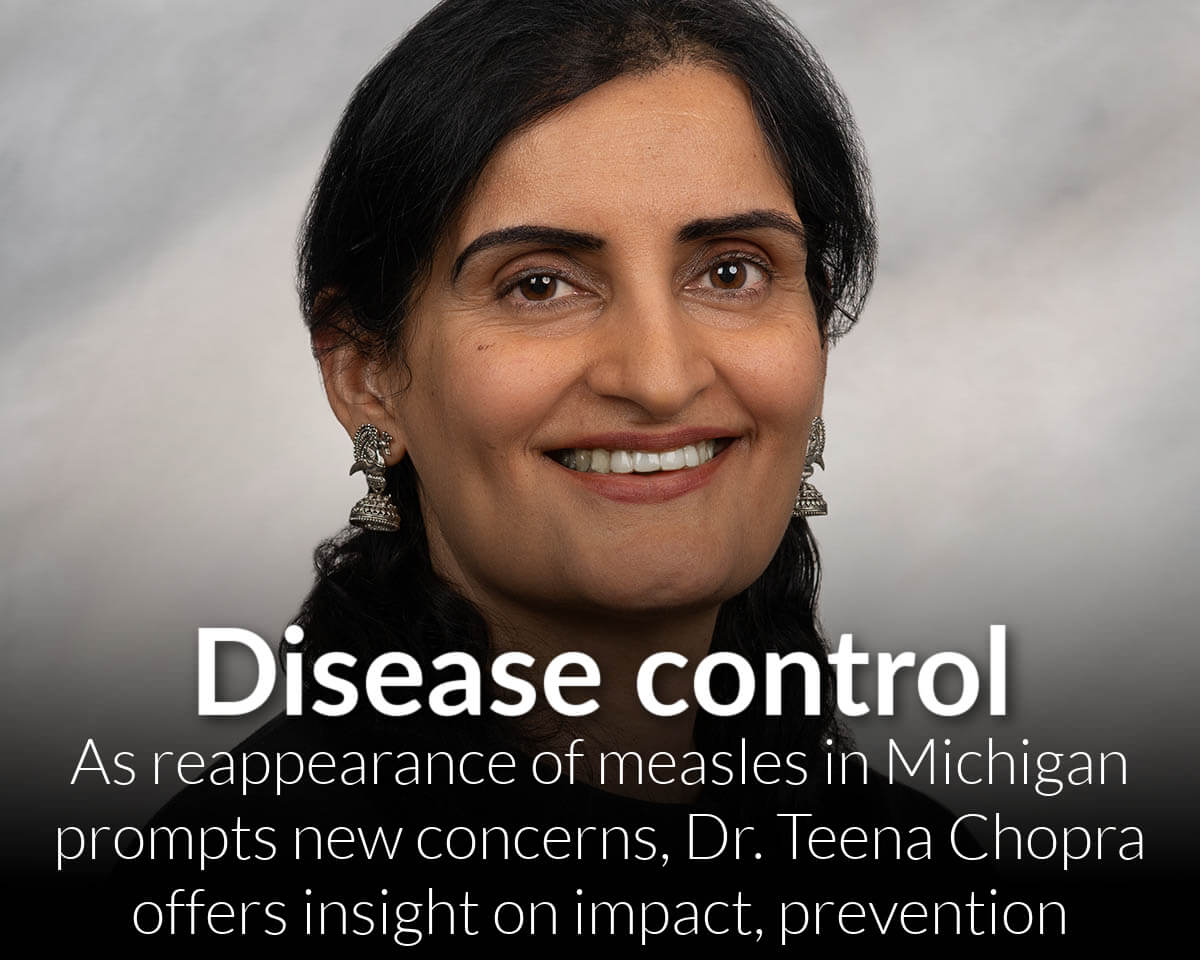 Reappearance of measles in Michigan prompts new concerns