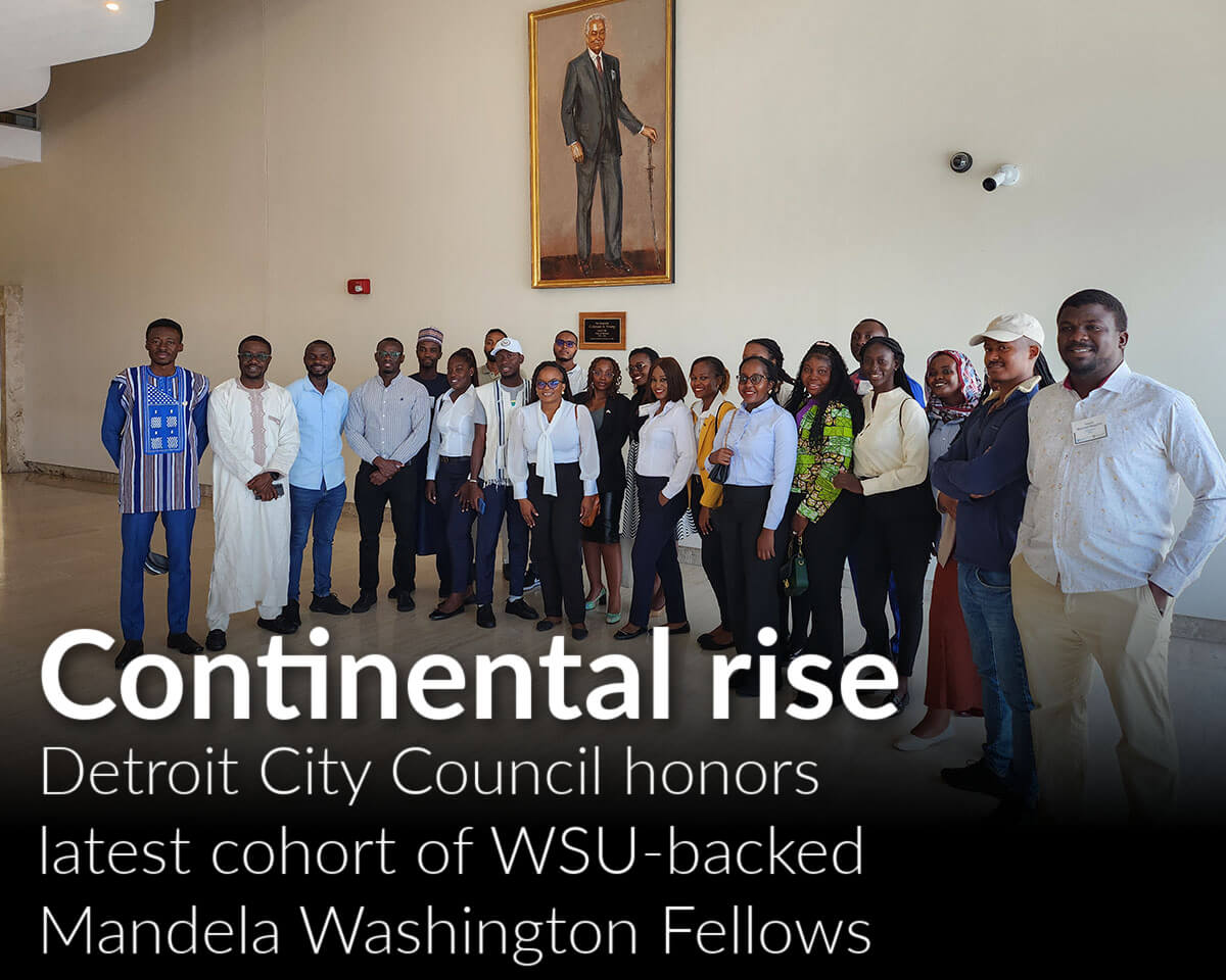 Detroit City Council recognizes WSU-backed Mandela Washington Fellows