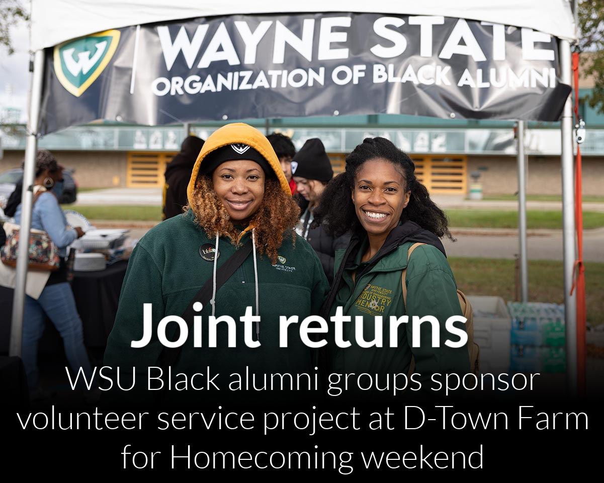 WSU Black alumni groups sponsor volunteer service project at D-Town Farm for Homecoming weekend