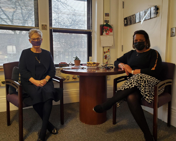 Karen O'Leary (left) and Tausha Moore (right)