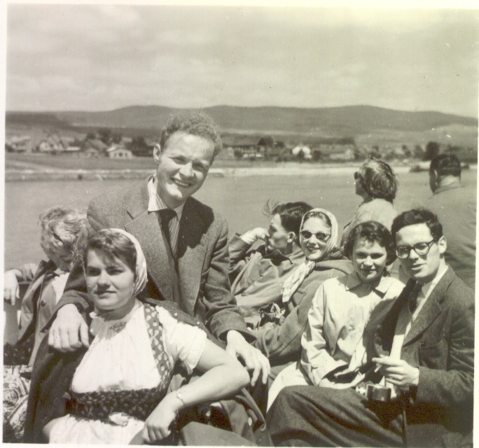 A group of JYM classmates (1956-57) sight-seeing on the Rhine!  Photo by Ken Kurze