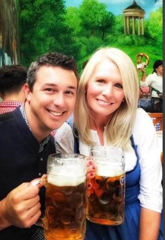 Andy and Emily at Oktoberfest