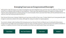 Levin Center Launches Oversight Case Law Website