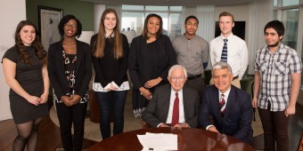 Philanthropist Mort Harris invests in future leaders of medicine at Wayne State University