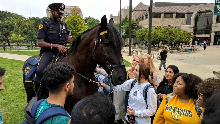 Officer saddles up, builds community connections