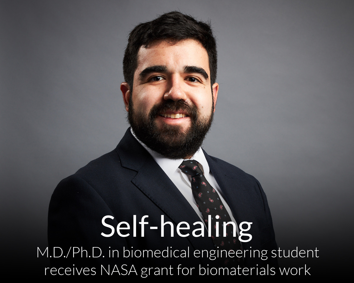 M.D./Ph.D. in biomedical engineering student receives NASA grant for biomaterials work