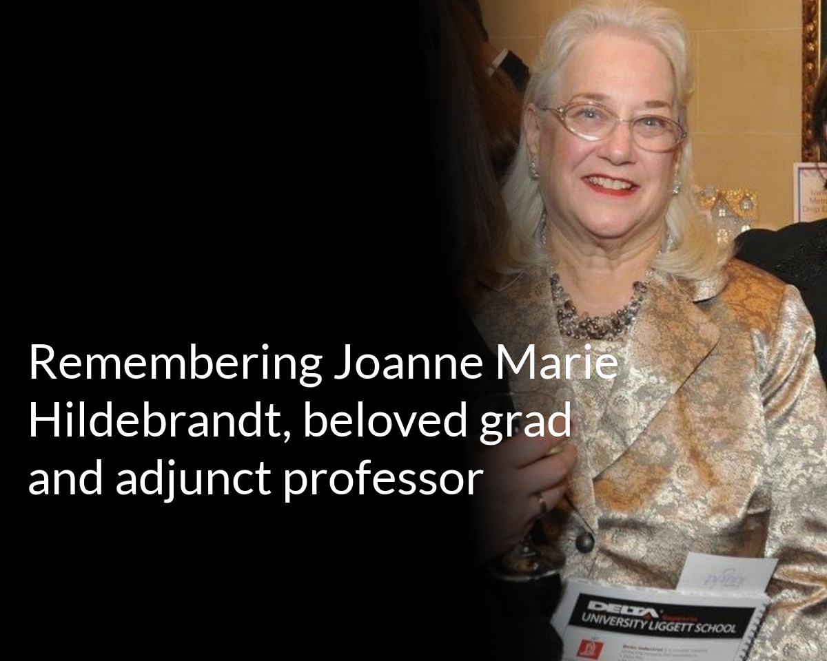 Beloved grad and adjunct professor passes away at 70 